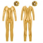 Lastele T&uuml;drukutele Treeningu Body, pikkade varrukatega T&otilde;mblukuga Selja trikoo Unitard Balleti kombinesoon ja peakatted 13-14 Years