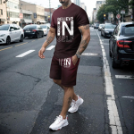 Suvepidu Meeste 2-osaline 3D muusikainstrument L&uuml;hikeste varrukatega l&uuml;hikeste p&uuml;kste komplekt Meeste isikup&auml;rastatud vaba aja kunstikomplekt Meeste riided 4XL