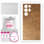 apgo Nahakleebiskile fooliumvin&uuml;&uuml;l TAGALE, mis &uuml;hildub Samsung Galaxy S24 Ultraga, kriimustuskindel, lihtne paigaldada - Rusty Copper