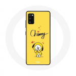 &Uuml;mbris Samsung Galaxy S20 BTS Bangtan Boys BT21 Chimmy Jimin kollase taustaga