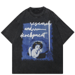 2024 Streetwear Lovely Angle Graphic Unisex T-s&auml;rk S must