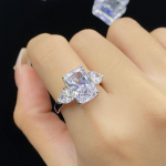 BELLA BOX Raydean Cut Flash ristk&uuml;lik kaheksa s&uuml;da kaheksa nool tsirkoon Uus lihtne temperament avatud s&otilde;rmus naine Adjustable Opening teemant