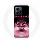 Coque pour Xiaomi Redmi Note 12 4G Wallpaper diamante Blackpink Kpop Logo Rose - Maniacase