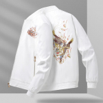 Meeste kevad- ja s&uuml;gise piloodijakk Tikitud pesapallijope mantel suur vabaaja jope 5XL