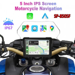 5-tolline IPS puuteekraaniga mootorrattanavigatsioon, GPS-navigatsioon, 2024, Carplay, Android auto, IP67 veekindel, topelt Bluetooth
