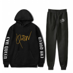 Eva Queen Print Meeste Naiste kampsun komplektid vabaaja kapuuts + p&uuml;ksid 2tk Komplektid Suured dressid Mood T&auml;navar&otilde;ivad Unisex r&otilde;ivad XXXL