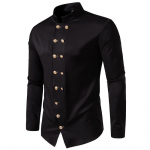 S&uuml;gis- ja talvised meeste s&auml;rgid Meeste kaherealised p&uuml;stkraega pikkade varrukatega s&auml;rk Henley s&auml;rgi topid XXL must