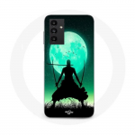 Coque Samsung Galaxy A13 5G roronoa zoro triple &eacute;p&eacute;e pleine lune