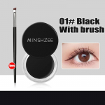 Must pruun silmapliiatskreem veekindel kiiresti kuivav sile silmalaineri geel, mitte &otilde;itsev lauv&auml;rv meigit&ouml;&ouml;riistad koos pintslikomplektiga 01 with blush