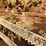 Euroopa pitsist &auml;&auml;risega diivanipadi Four Seasons universaalne libisemiskindel žakaarkate kaasaegne kodukaunistus luksuslik diivanikate 100x240cm