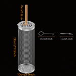 Grillimiskorv roostevabast terasest rullitav grillkorv Traatv&otilde;rgust silindriline grillkorv kaasaskantav &uuml;mmargune v&auml;lik&auml;mpingu grillrestid 30x10x10cm