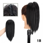 XINRAN Synthetic Claw Clip Short Messy Bun Juuksepikendused Sirged kohevad juuksed Bun Naturaalne juuksepagas Parukas Naistele Igap&auml;evaseks kasutamiseks 25cm