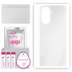 apgo Ultra Clear Protective Skin Sticker for the back compatible with Motorola Edge 30, Wrap Film, Hydrogel Film, Flexible, Soft TPU with positioning