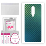 apgo Protective Skin Sticker for the back compatible with OnePlus 8, Wrap Film, Foil, Vinyl - Pattern Carbon Chameleon CAKA1