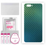 apgo Protective Skin Sticker for the back compatible with Doogee Y7 Plus, Wrap Film, Foil, Vinyl - Pattern Carbon Chameleon CAKA1