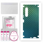 apgo Protective Skin Sticker for the back+sides compatible with Sony Xperia 1 IV, Full Wrap Film, Foil, Vinyl - Pattern Carbon Chameleon CAKA1