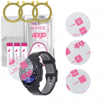 3x apgo Ultra-Clear Hybrid protective glass compatible with Coros Pace 2, flexible nano glass, great replacement for tempered glass, scratch-resistant