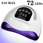 V&otilde;imas 320W 72 LED-iga professionaalne k&uuml;&uuml;ntekuivati automaatse tuvastusega LED-k&uuml;&uuml;nelamp k&otilde;igi geelk&uuml;&uuml;nelakkide kuivatamiseks EU black
