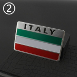 1 x Itaalia rahvuslipp Universaalne auto embleem kleebis m&auml;rk dekaal 2