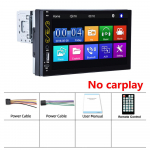 REAKOSOUND 1 Din Universaalne CarPlay Android-Auto Autoraadio Stereo MP5 Mp3 M&auml;ngija 7-tolline Autoraadio Volkswageni Nissani Toyota jaoks