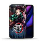 Demon Slayer Jaapani Anime telefoni&uuml;mbris iPhone'ile 11 12 13 Pro Max X XS XR 6 6S 7 8 Plus 5S SE 2020 12Pro 12Mini must silikoonkate iphone 5 5s Se