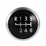 VW T5 Transporteri 2003-2010 6-k&auml;igulise k&auml;igukangi nupu m&auml;rgi emblemi korgi nupu katte asendus must