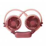 Laisa rippuva kaelaga ventilaator USB-laetav kaasaskantav isiklik ventilaator 2 kiiruse ja reguleeritava voolikuga Vaikne kantav k&auml;ed-vabad ventilaator v&auml;litingimustes siseruumides B valge