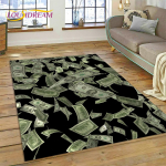 3D Rikas Dollar Euro Nael Raha Joonisfilm Vaip Magamistuppa Elutuppa Koju Diivani Kaunistus, Laste Suur Dekoratsioon P&otilde;randamatt 160cm x 230cm