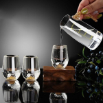 Luksuslik kristallklaas, viin, klaas, sake Shochu klaaspulk, lik&ouml;&ouml;r, kuldne fooliumklaas