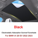 Katusesirm BMW iX i20 EV 2022 2023 jaoks Auto Elektrostaatiline Adsorptsioon Katuseluugi P&auml;ikesesirm Katuseakna Ruloo Varjestuskleebis Tarvik beež