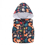 V&auml;ikelaste beebit&uuml;drukute talvemultikas tuulekindel mantel kapuutsiga soe &uuml;ler&otilde;ivaste vest 100 must