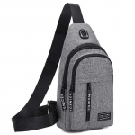 Uued meeste &otilde;lakotid Rinnakotid Multifunktsionaalne Crossbody kotid Reisikott double-deck must