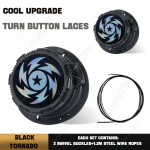 1 paar p&ouml;&ouml;rlevat pandlaga kingapaelad ilma sidemeteta T&auml;iskasvanud lapsed, laisad spordialad, automaatsed paelad 2024, uued ilma lipsuta kingapaelteta kingatarvikud -