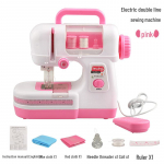 Laste DIY elektriline kahe niidiga &otilde;mblusmasin: Simuleeritud kerge v&auml;ike kodu&otilde;mblusseade, ideaalne k&auml;sitsi valmistatud m&auml;nguasi t&uuml;drukutele. roosa