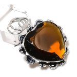 Honey Topaz Gemstone Handmade 925 Sterling Silver Jewelry Pendant 1.81 t3v91