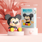 Domibro Loomingulised loomade ehitusklotsid DIY multifilmide &otilde;ppem&auml;nguasjad kingitus lastele Black mouse-378Pcs