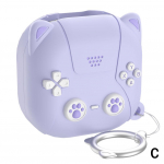 Samsung Galaxy Buds FE, Buds2 Pro, Buds Case, 2 &uuml;mbrise kaas, 2 komplektis Funny Hooks 3D koos pungadega C N3Y2 little purple-For samsung buds 2pro