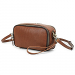 Ehtsa nahast Crossbody kott naistele Moodne vabaaja Satchel pika rihmaga &otilde;lakott Kaasaskantav lukuga k&auml;ekott