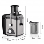 1000 W elektriline mahlapressimasin, lai renn tervete puuviljade mahlapressi jaoks, mahlak&ouml;&ouml;giviljade mahlapressimismasin pudeliga puuviljasegisti EU kollane