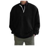 Meeste Retro pikkade varrukatega kapuuts kapuutsiga dressipluus Topid jakk mantel Outwear L kaamel