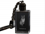Tonkinese Cat - Crystal pendant with cat photo, illuminated pendant, unique gift by Art-Dog brand