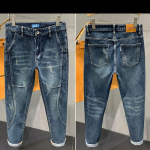 Kevadised ja s&uuml;gisesed suures suuruses Harlan Stretch Jeans Meeste lahtised pestud Plus Fat Plus pikad p&uuml;ksid 42