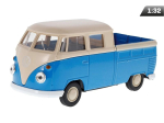 Model 1:34, Volkswagen T1 Double Cabin Pick Up, niebiesko-kremowy (A880VTDCPNK) 1