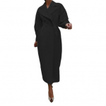 Naiste Villane jope Ujutatav krae &uuml;hev&auml;rviline kaherealine mantel Retro kuninglikus stiilis termiline pikad laternad varrukad Pendelr&auml;nne Tutvumisleht Kevad M hall