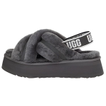 UGG Disco Lamba Nahast Risti Mugavus Mood Sandaalid Naiste sandaalid Hall 1121550-CHRC 36 black