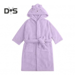 Laste kapuutsiga hommikumantel rihmaga tasku paks pehme kiire vett imav &uuml;hev&auml;rviline poiss, t&uuml;drukud v&auml;ikelapsed, pidžaama magamisriided S roosa