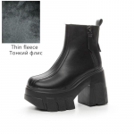 Naiste k&otilde;rge kontsaga saapad Naiste poolsaapad 11 cm kontsaga k&otilde;rge moe platvormiga naiste l&uuml;hikesed saapad 39