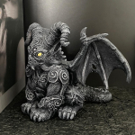 Lendav draakon skulptuur vaigust kuju rekvisiidid peotarbed Halloweeni ornament hirmutav kujuke