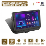 Android Carplay Autoraadio Toyota Corolla E110 VIII Luukp&auml;ra 1996-2002 jaoks Multimeediam&auml;ngija Pea&uuml;ksus Stereo GPS-navigatsioon BT WIFI 2+32GB 1+16GB