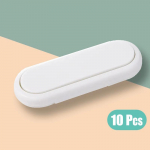 Beebilukk Lapsed Turvalukud Kapi Ukselukk Beebikaitse K&uuml;lmkapi lastele Sahtlilukud Lapselukk 10pcs valge